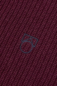 Main Story / Knitted Vest / Burgundy Rib