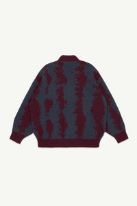 Main Story / Cardigan / Burgundy & Navy