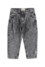 Load image into Gallery viewer, Piupiuchick / KID / Trousers / Mom Fit Washed Black Denim