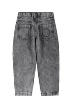 Load image into Gallery viewer, Piupiuchick / KID / Trousers / Mom Fit Washed Black Denim