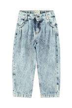 Load image into Gallery viewer, Piupiuchick / KID / Trousers / Mom Fit Washed Blue Denim