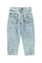 Load image into Gallery viewer, Piupiuchick / KID / Trousers / Mom Fit Washed Blue Denim