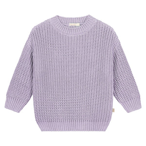 Yuki / Chunky Knitted Sweater / Lilac