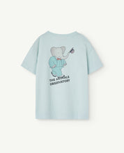 Load image into Gallery viewer, The Animals Observatory x Babar / KID / Rooster T-Shirt / Soft Blue