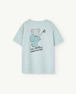 The Animals Observatory x Babar / KID / Rooster T-Shirt / Soft Blue