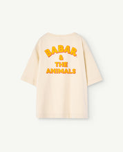 Load image into Gallery viewer, The Animals Observatory x Babar / KID / Rooster T-Shirt / Ecru