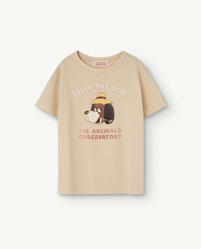 The Animals Observatory / KID / Rooster T-Shirt / Beige