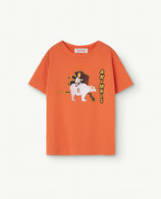 Load image into Gallery viewer, The Animals Observatory / KID / Rooster T-Shirt / Orange