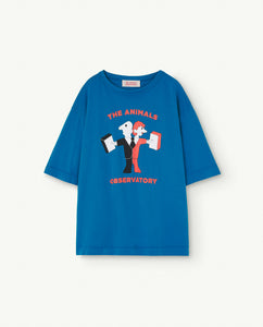 The Animals Observatory / KID / Rooster Oversized T-Shirt / Blue