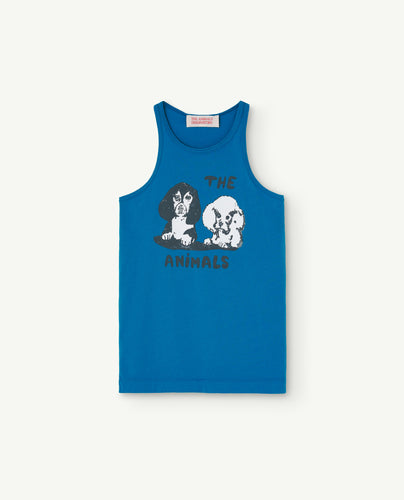 The Animals Observatory / Tank Frog T-Shirt / Blue