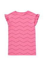 Load image into Gallery viewer, Tinycottons / KID / Zigzag Dress / Dark Pink