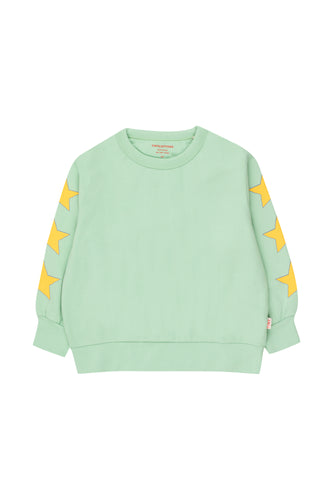 Tinycottons / KID / Stars Sweatshirt / Light Green
