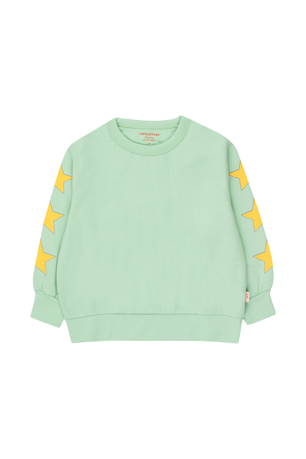 Tinycottons / KID / Stars Sweatshirt / Light Green