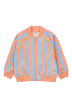 Load image into Gallery viewer, Tinycottons / KID / Tiny Rock’N’Roll Bomber Jacket / Blue - Grey - Papaya