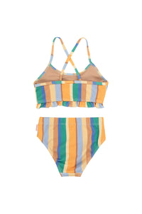 Tinycottons / KID / Multicolor Stripes Swim Set / Bikini / Multi
