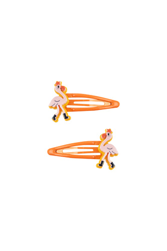 Tinycottons / KID / Flamingo Hair Clips Set / Light Pink