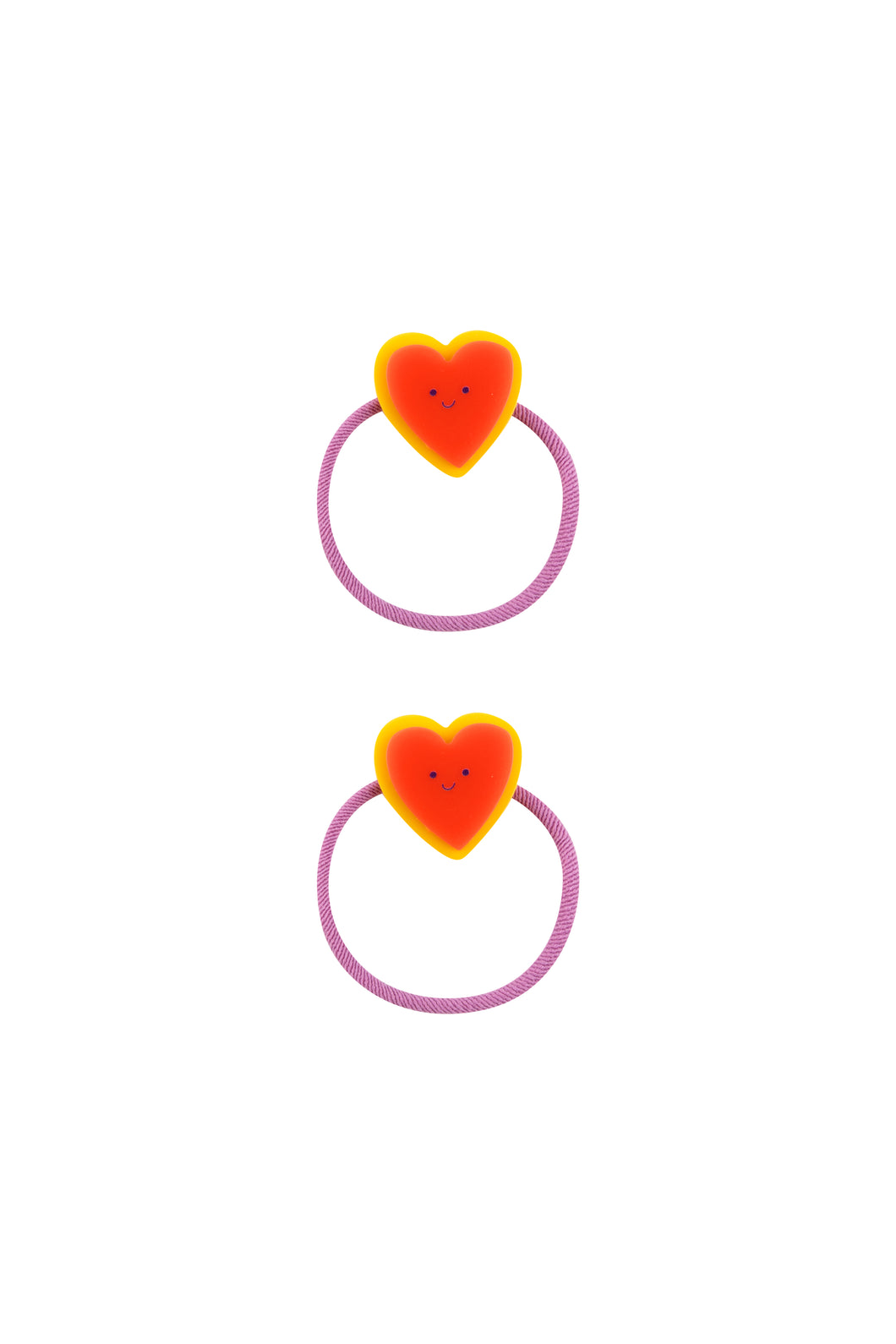 Tinycottons / KID / Tiny Heart Hair Rubber Set / Summer Red