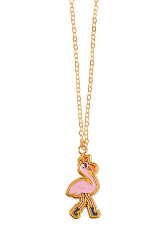 Tinycottons / KID / Flamingo Necklace / Light Pink