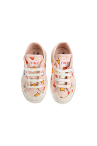 Tinycottons / TINY X SUPERGA / Hearts & Stars Kids Sneakers / Pastel Pink