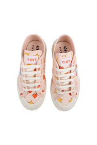 Tinycottons / TINY X SUPERGA / Hearts & Stars Kids Sneakers / Pastel Pink