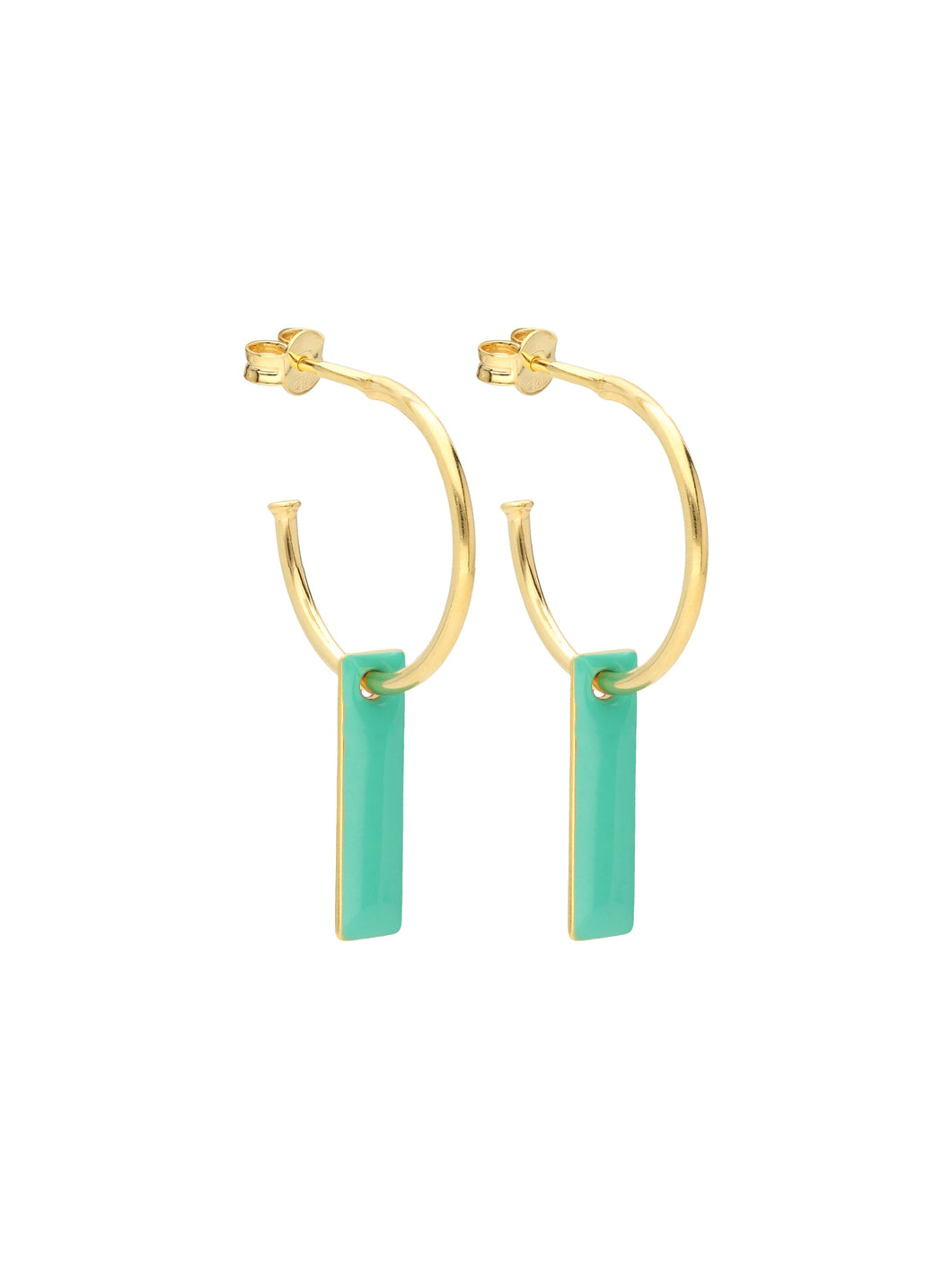 Selva Sauvage / Earring Hoops / Jade Green