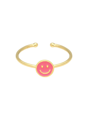 Selva Sauvage / Ring / Smiley / Fuchsia Pink