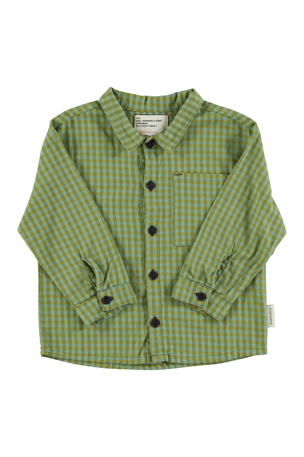Piupiuchick / KID / Shirt / Green Checkered