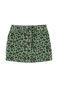 Piupiuchick / KID / Skirt / Green Animal Print
