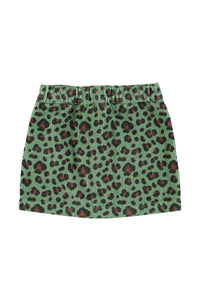 Piupiuchick / KID / Skirt / Green Animal Print