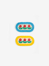 Load image into Gallery viewer, Bobo Choses / Knit Hairclips / Stamp Bloom