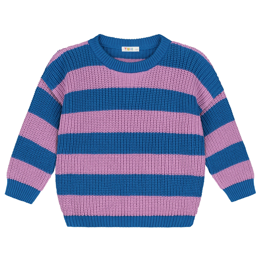 Yuki / Stripes Knitted Sweater / Cotton Candy
