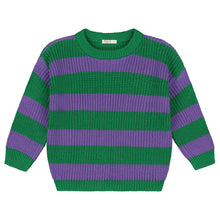 Load image into Gallery viewer, Yuki / Stripes Knitted Sweater / Iris