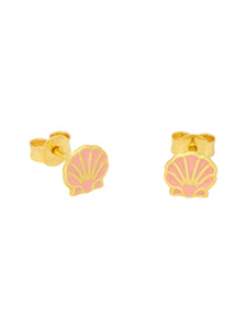 Selva Sauvage / Earring Stud / Shell / Soft Pink