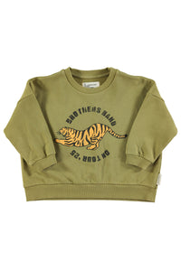 Piupiuchick / KID / Sweater / Green Tiger Print