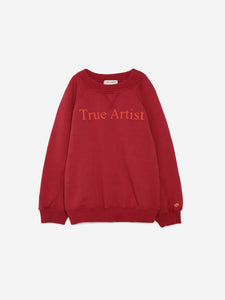 True Artist / KID / Sweatshirt n°01 / Scarlet Red