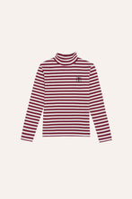 Load image into Gallery viewer, The Campamento / KID / Turtle Neck / Burgundy Stripes