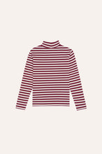 Load image into Gallery viewer, The Campamento / KID / Turtle Neck / Burgundy Stripes