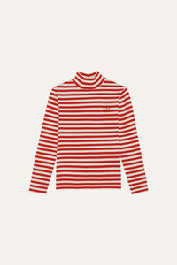 The Campamento / KID / T-shirt / Red Stripes Turtle Neck
