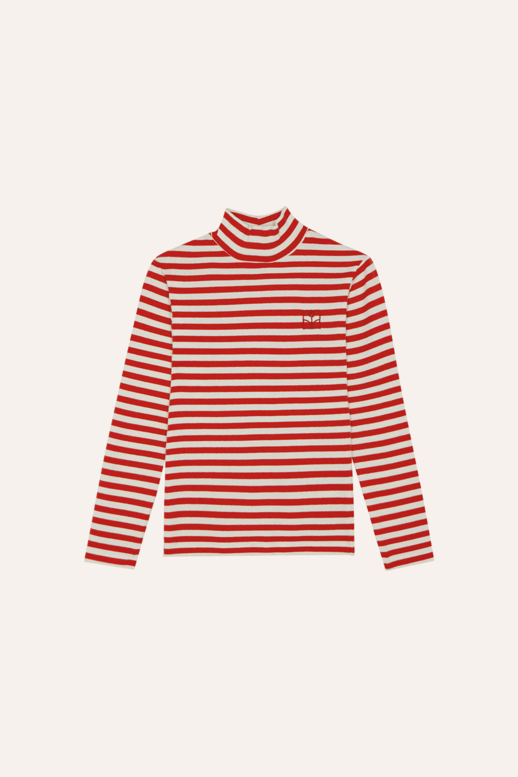 The Campamento / KID / T-shirt / Red Stripes Turtle Neck