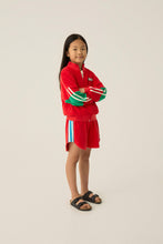Load image into Gallery viewer, The Campamento / KID / Zipped Sweatshirt / Color Block Red