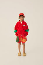 Load image into Gallery viewer, The Campamento / KID / Zipped Sweatshirt / Color Block Red
