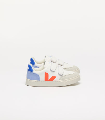 Veja  / V-12 / White Multico Orange Fluo