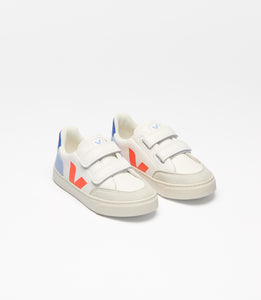 Veja  / V-12 / White Multico Orange Fluo