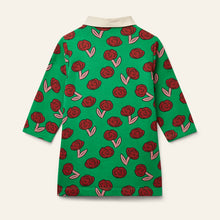 Load image into Gallery viewer, Wynken / Dancing Dahlia Dress / Python Green