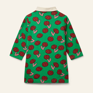 Wynken / Dancing Dahlia Dress / Python Green