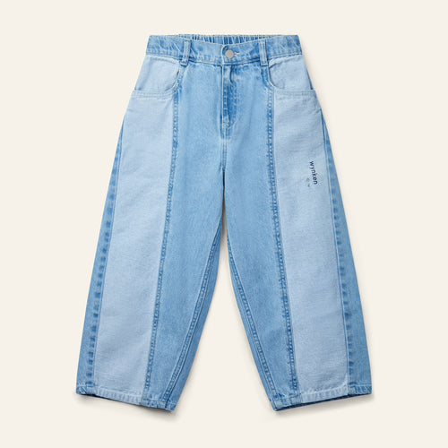 Wynken / Panel Jean / Mid Wash / Pale Bleach Denim