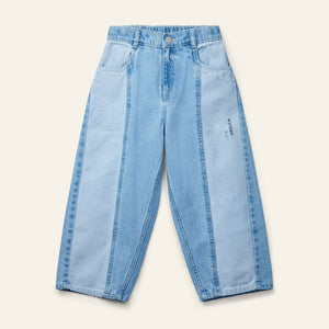 Wynken / Panel Jean / Mid Wash / Pale Bleach Denim
