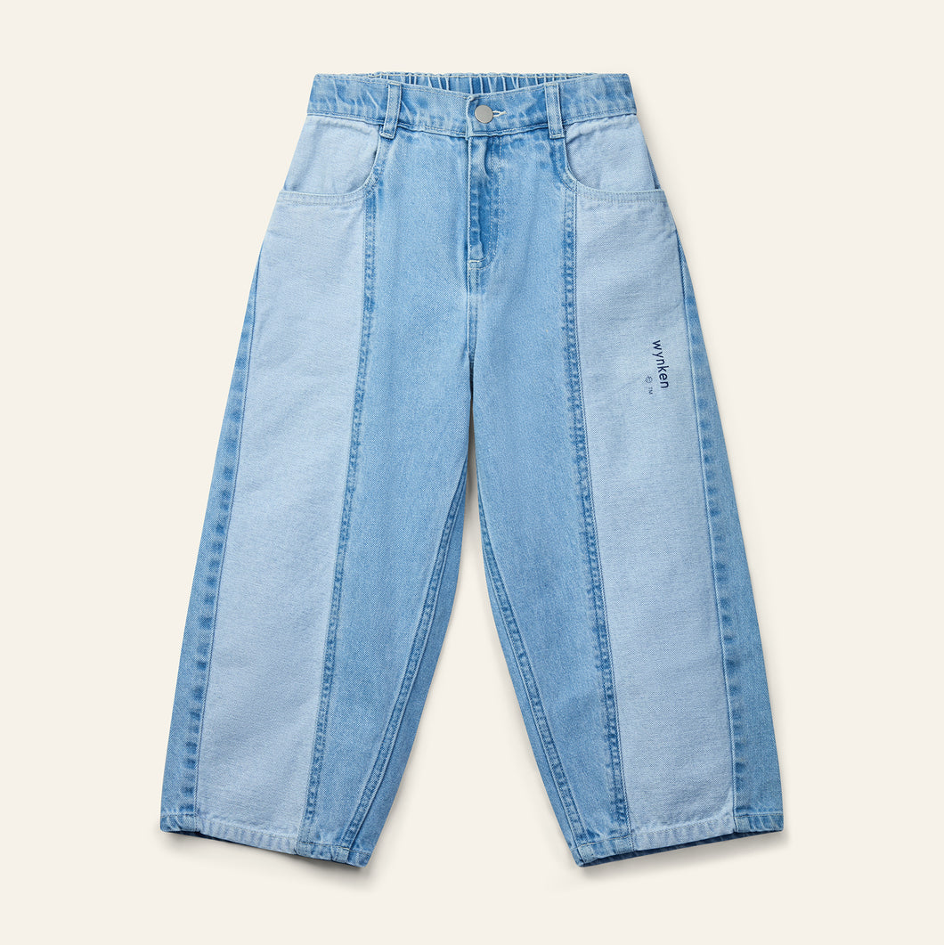 Wynken / Panel Jean / Mid Wash / Pale Bleach Denim