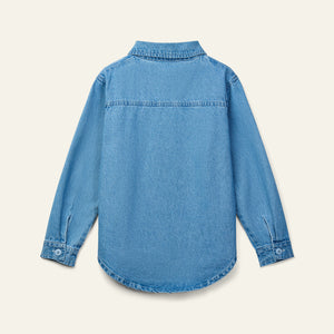 Wynken / Beau Denim Shirt / Mid Wash Denim