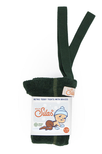 Silly Silas / Warmy Footed Tights / Dark Forest Green
